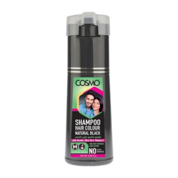 COSMO HAIR COLOUR SHAMPOO BLACK 180ML