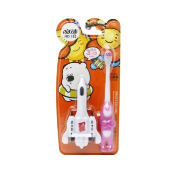 Playful Kids Toothbrush with Toy for Healthy Smiles