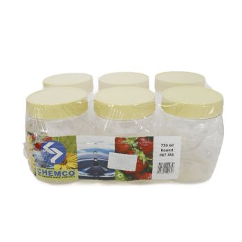 Versatile Plastic Storage Jar - Perfect for Food Storage 750Ml
