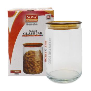 NJ 001 LARGE  AIR TIGHT JAR (1PC/BROWN BOX)