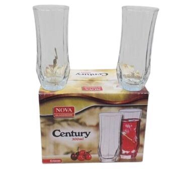 TNV - 034 300ML CENTURY TUMBLER - (6PCS/GIFT PACK)