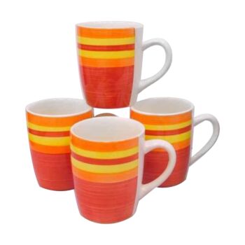 HG20169 CH126-2# 4PC MUG (4 CLR MIXED) 8.5*10.5