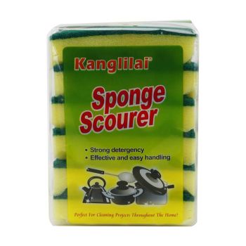 6PC YELLOW SPONGE 10*7*2.5CM