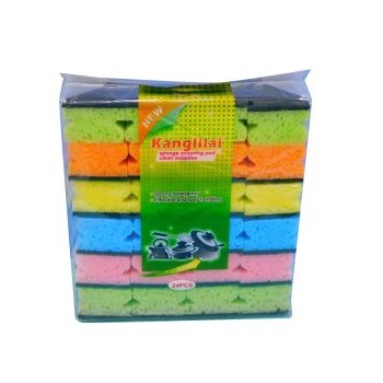 Kanglilai Sponge Scouring Pad Set - Multi-Color Scrub Sponges