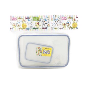 HL-600ML-5C SUPLER CLEAR LUNCH CONT.