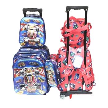 Feah Solo Convenient School Bag with Wheels for Kids Comfort