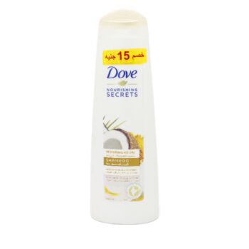 DOVE SHMP COCONUT OIL & TURMERIC  400ML