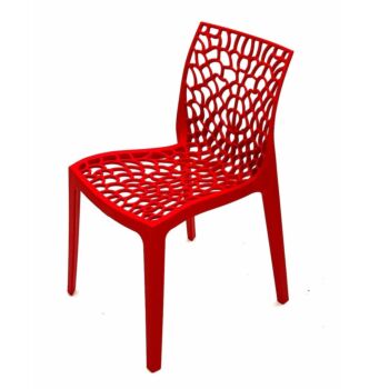 SPIDER PLASTIC CHAIR- RED