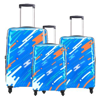 Solo Lightweight 3 Piece Luggage Set for Easy Travel