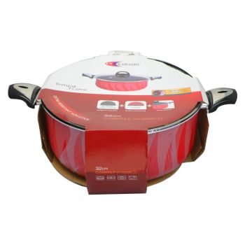 Kawashi Extra Resistant Casserole With Glass Lid 32Cm