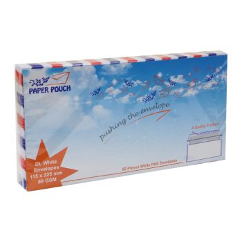 Airmail White Envelopes Set in Vintage Style