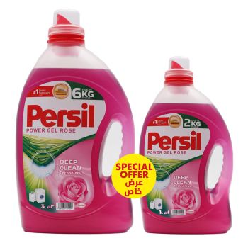 PERSIL LIQUID GEL 3+1LTR ROSE