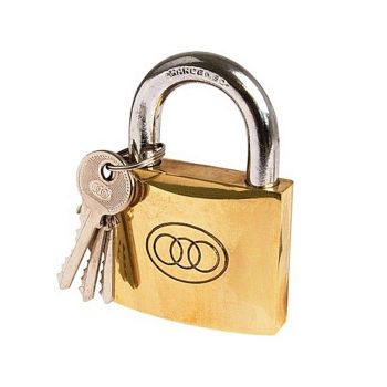 50MM TRI CYCLE BRASS IRON LOCK
