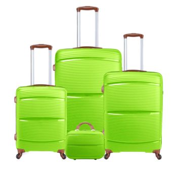 Feah Solo ABS 3 Piece Luggage Set with Ample Storage