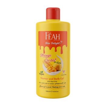 FEAH Mango Body Wash 500ML - Tropical Fragrance Shower & Bath Gel