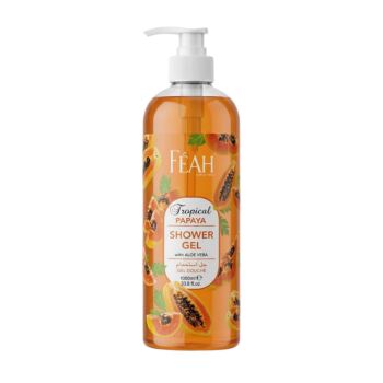 FEAH Papaya Body Shower Gel 1000ML - Large Size Fruity & Refreshing Body Wash