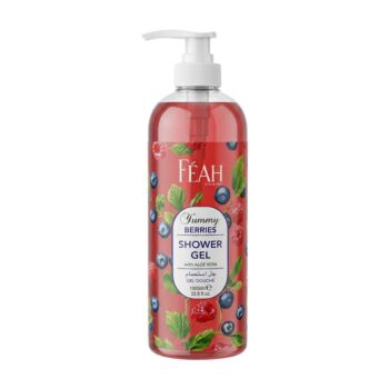 Feah Yummy Berries Body Shower Gel 1000ML - Sweet Fruity Fragrance Body Wash