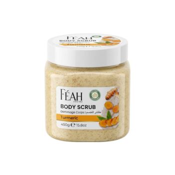 FEAH Turmeric Body Scrub 450GM - Exfoliating & Skin Revitalizing Polish