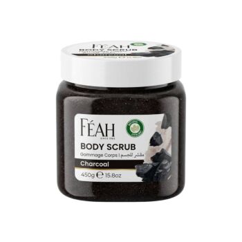 FEAH Charcoal Body Scrub 450GM - Deep Cleansing & Detoxifying Skin Exfoliator