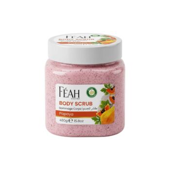 FEAH Papaya Body Scrub 450GM - Exfoliating & Skin Brightening Body Polish